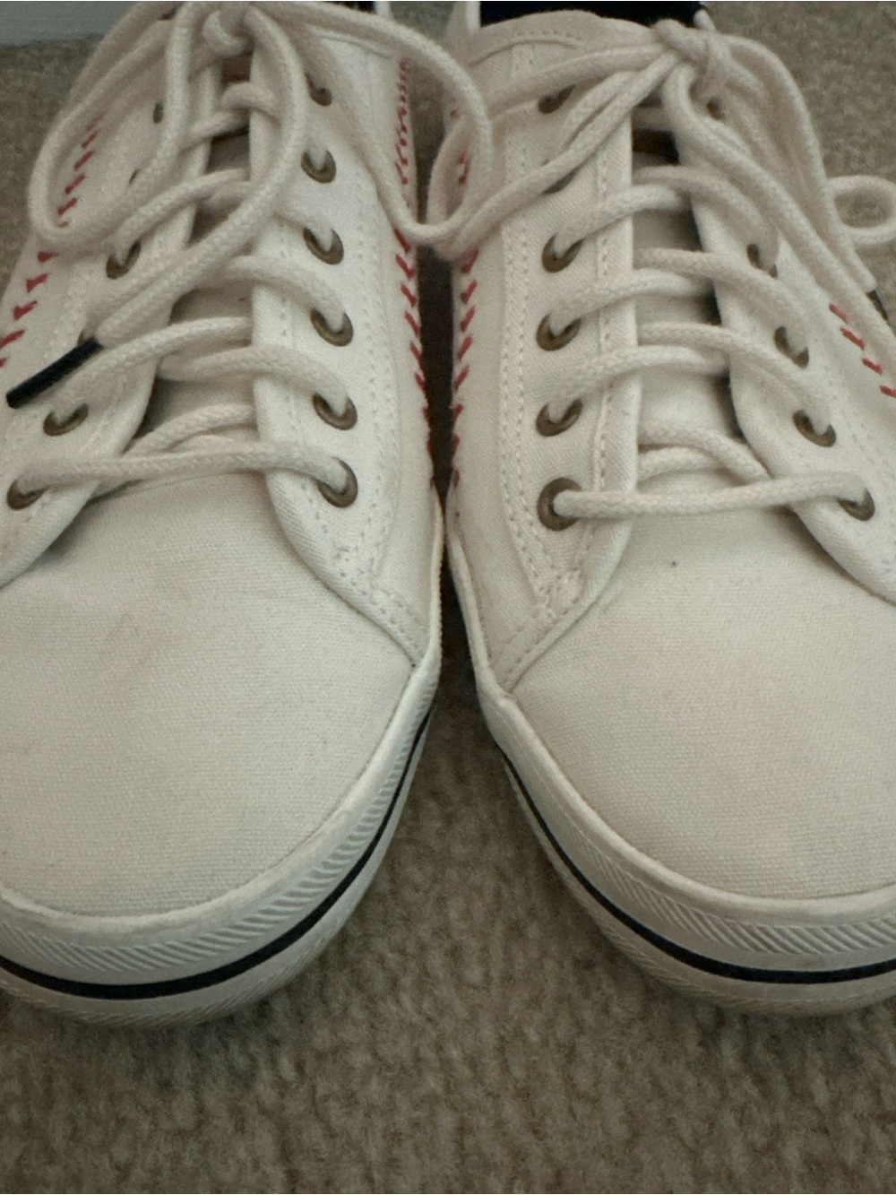 Keds White MLB Baseball Canvas Sneakers woman’s 8 - Picture 4 of 5